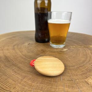 Dřevěný otvírák na pivo Lassie, třešeň