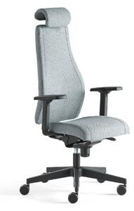 AJ Produkty Kancelářská židle LANCASTER, vysoké opěradlo, modrošedá