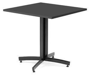 AJ Produkty Kavárenský stolek SANNA, 700x700 mm, černá/černá