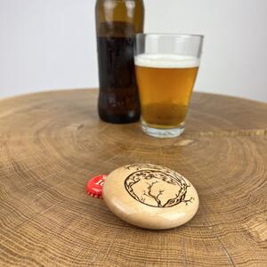 Dřevěný otvírák na pivo Bonsai, javor