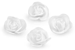 Umělý květ růže Ø3 cm 10 kusů - 1 bílá