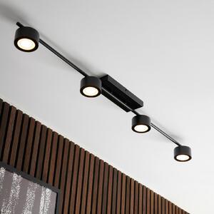 Stropní Lampa Nordlux, Clyde, stmívatelné, Černá, Obývací pokoj, Kov, Moderní