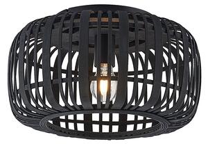 Stropní Lampa Lindby, Canyana, stmívatelné, Dřevo, Obývací pokoj, Dřevo, Venkovský / rustikální