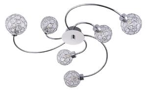Stropní Lampa Lindby, Tyron, stmívatelné, Metalická, Obývací pokoj, Kov, Moderní