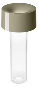Stolní lampa Foscarini, Fleur, stmívatelné, Zelená, Obývací pokoj, Sklo, Moderní