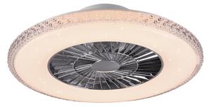 Trio Leuchten R62412106 HARSTAD - Stropní LED ventilátor s dálkovým ovladačem, LED 40W, 3000-6500K, Ø 60cm (LED stropní ventilátor stmívatelný ovladačem)