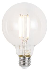 Chytrá stmívatelná LED žárovka E27 G95 čirá 7W 806lm 2700-6500K