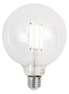 Stmívatelná LED žárovka E27 G125 čirá 7W 806lm 2700-6500K