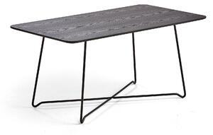 AJ Produkty Konferenční stolek IRIS, 1100x600 mm, černá, černý dub