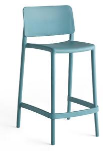 AJ Produkty Barová židle RIO, výška sedáku 650 mm, tyrkysová