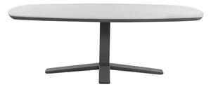 Apple Bee Jídelní stůl Zanzibar, Apple Bee, oválný 220x110x77cm, rám lakovaný hliník Black (černá), deska keramika Light Grey