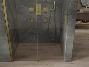 Mexen OMEGA posuvné posuvné sprchové dveře do otvoru 110 cm, zlatá-transparentní, 825-110-000-50-00