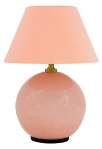 Stolní lampa Globen Lighting, IRIS, stmívatelné, Pudrová, Obývací pokoj, Sklo, Vintage
