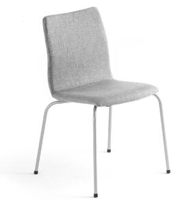 AJ Produkty Konferenční židle OTTAWA, stříbrně šedý potah, šedá