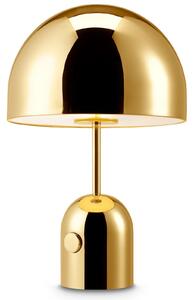 Stolní lampa Tom Dixon, Bell, stmívatelné, Zlatá / mosazná, Obývací pokoj, Kov, Design