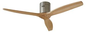 Stropní ventilátor Vindur Ø 132 cm nikl DC tichý Lucande, Vindur, Dřevo, Obývací pokoj, Dřevo, Moderní