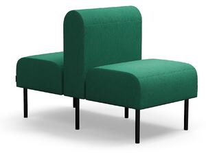 AJ Produkty Modulární sedačka VARIETY, oboustranná, 1místná, potahová látka Blues CSII, zeleno-tyrkysová