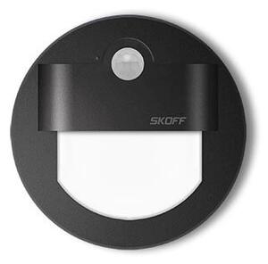 LED nástěnné svítidlo Skoff Rueda černá teplá 10V MJ-RUE-D-H s čidlem pohybu