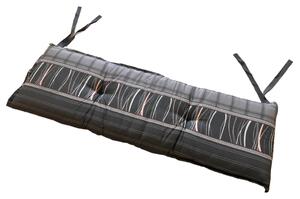 Podsedák na lavici MADISON LINES GREY 120x48 cm šedý