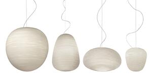 Závěsná svítidlo Foscarini, Rituals XL, stmívatelné, Bílá, Obývací pokoj, Sklo, Design