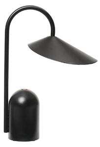 Stolní lampa ferm LIVING, Arum, stmívatelné, Černá, Terasa, Kov, Design