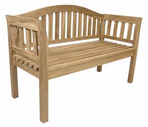 Zahradní lavice DIVERO 2místná, neošetřená, 131,5 cm