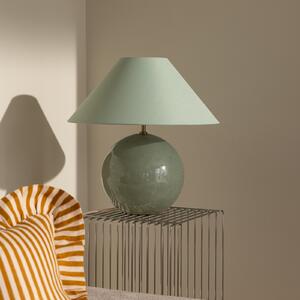 Stolní lampa Globen Lighting, IRIS, Zelená, Obývací pokoj, Tkanina / Textil, Design