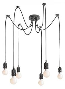 CINDY VI závěsná černá 230V E27 6x42W - RED - DESIGN RENDL