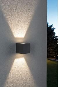 P 18000 Nástěnné svítidlo LED Cybo 2x3W šedé 80x80mm - PAULMANN