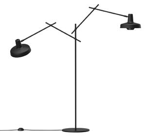 Stojací Lampa GRUPA, Arigato, Černá, Pracovna, Kov