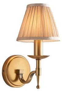 Endon 63653 - Nástěnná lampa STANFORD 1xE14/40W/230V mosaz/béžová