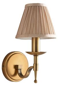 Endon 63653 - Nástěnná lampa STANFORD 1xE14/40W/230V mosaz/béžová