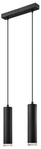 RUEL Závěsné skandinávské osvětlení na lanku LECHO, 2xE27, 60W, černé LM 2.114