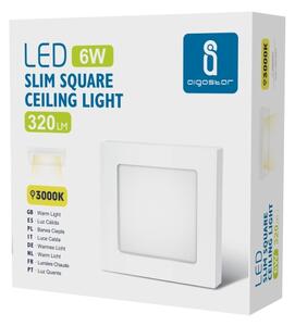Aigostar - LED Stropní přisazené svítidlo LED/6W/230V 3000K 12,2x12,2 cm bílá