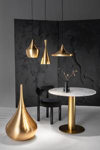 Závěsná svítidlo Tom Dixon, Beat, stmívatelné, Zlatá / mosazná, Obývací pokoj, Mosaz, Design