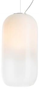 Závěsná svítidlo Artemide, Gople, stmívatelné, Bílá, Obývací pokoj, Sklo, Design