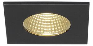 LA 114430 PATTA-I zápustná matná černá hranatá 230V/500mA LED 9W 38° 3000K - BIG WHITE (SLV)