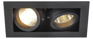 LA 115520 KADUX GU10 II matná černá 230V GU10 2x50W - BIG WHITE (SLV)