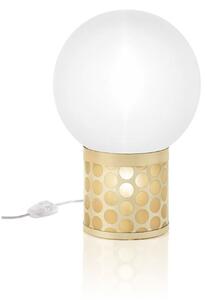 Stolní lampa Slamp, Zlatá / mosazná, Obývací pokoj, Plast