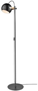 Stojací Lampa Halo Design, Černá, Obývací pokoj, Sklo