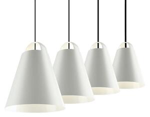 Závěsná svítidlo Louis Poulsen, Above, stmívatelné, Bílá, Obývací pokoj, Kov, Design
