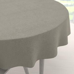 Biante Kulatý ubrus/imitace broušené kůže Alcantara ALC-014 Světle šedý Ø 100 cm