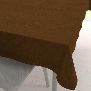 Biante Obdélníkový ubrus/imitace broušené kůže Alcantara ALC-017 Hnědý rezavý 120x140 cm