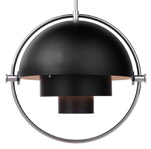 Závěsná svítidlo GUBI, Multi-Lite, stmívatelné, Černá, Obývací pokoj, Kov, Design