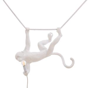 Stolní lampa SELETTI, Monkey Lamp, Bílá, Obývací pokoj, Plast, Design