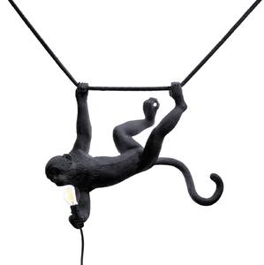Venkovní svítidla SELETTI, Monkey Lamp, Černá, Plast, Design