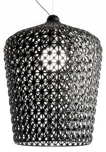 Závěsná svítidlo Kartell, Kabuki, Černá, Obývací pokoj, Plast, Design