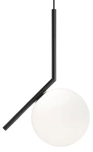 Závěsná svítidlo FLOS, IC S1, stmívatelné, Černá, Obývací pokoj, Sklo, Design