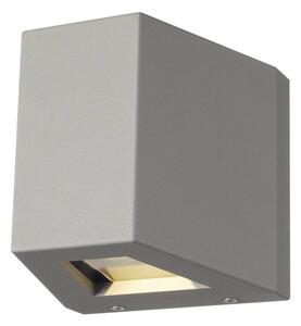 LA 229664 Nástěnné svítidlo OUT BEAM LED, Beam up/Flood down, stříbrošedé - BIG WHITE (SLV)