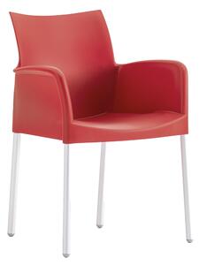 PEDRALI - Židle ICE 850 DS s područkami - červená